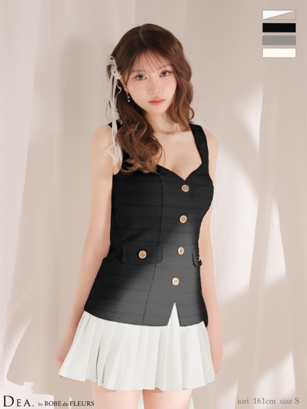 ブラック　モデル：いおり　身長：164cm　着用サイズ：Sサイズ