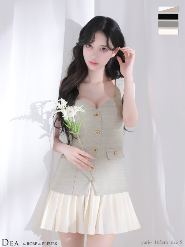 グレー　モデル：ゆりお　身長：165cm　着用サイズ：Sサイズ