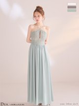 XSサイズあり【DEA./ディア】ホルター/ レース/ ギャザー/ フレア/ ワンピース/ ミディアムドレス/ キャバドレス[OF08]