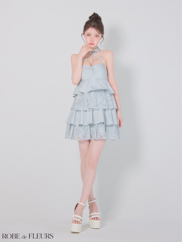 ブルー　モデル：ももか　身長：156cm　着用サイズ：Sサイズ