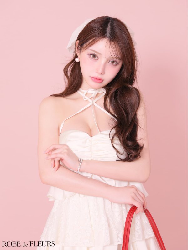 アイボリー　モデル：まりん　身長：164cm　着用サイズ：Sサイズ