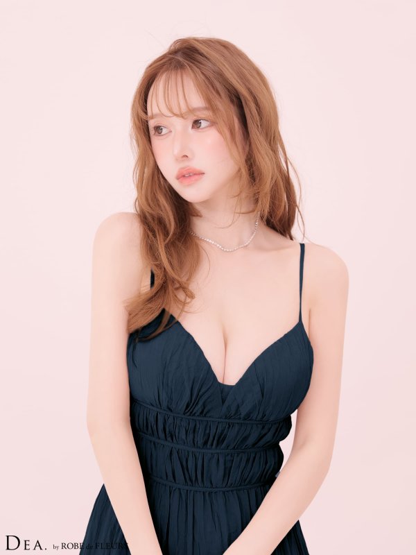 ネイビー　モデル：ゆめ　身長：160cm　着用サイズ：Sサイズ