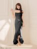ブラック　モデル：羽澄まり　身長：158cm　着用サイズ：Sサイズ