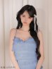 ブルー　モデル：みみ　身長：162cm　着用サイズ：Sサイズ