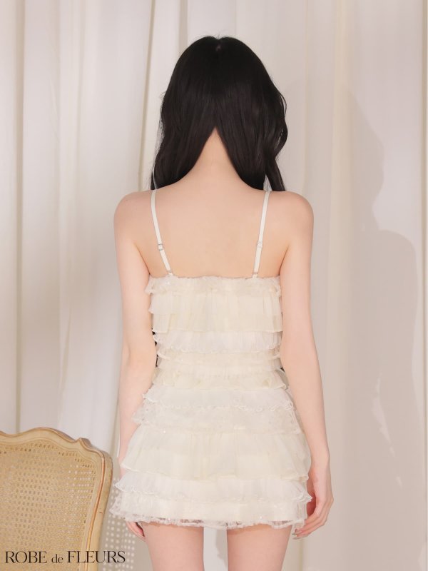 アイボリー　モデル：みみ　身長：162cm　着用サイズ：Sサイズ