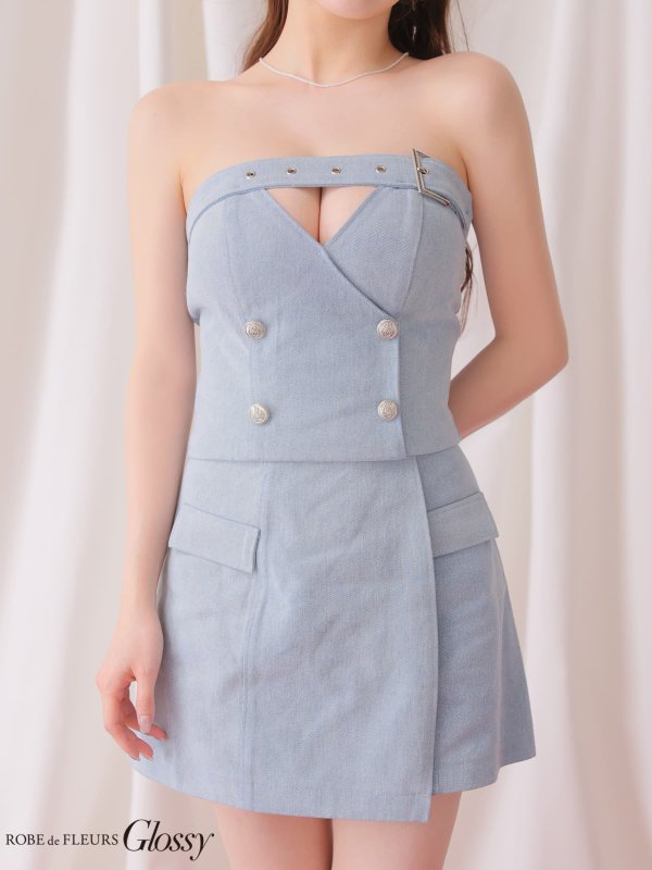 アイスブルー モデル：ももか　身長：156cm　着用サイズ：Sサイズ