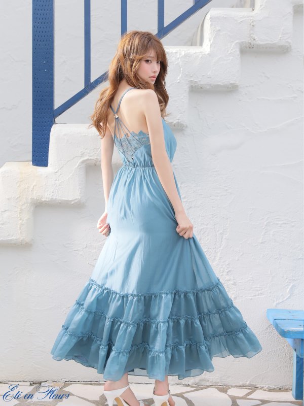 ティールブルー　モデル：いおり　身長：161cm　着用サイズ：Sサイズ