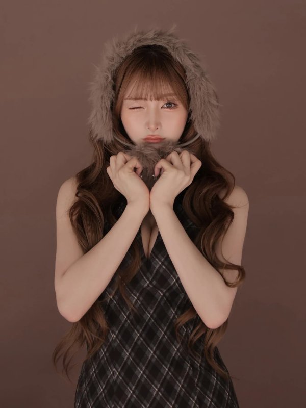 ブラウン　モデル：まみ　身長：161cm　着用サイズ：Sサイズ