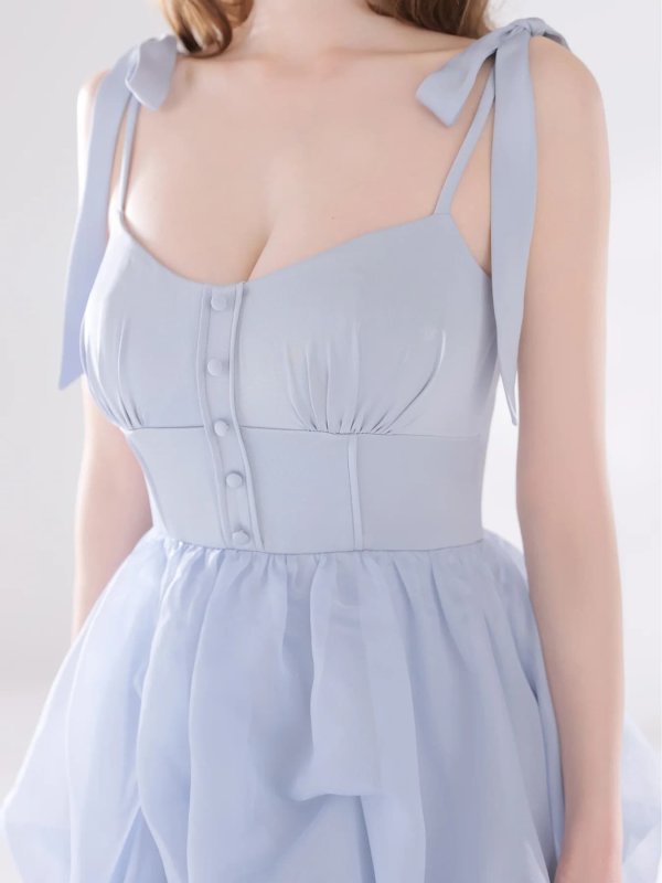 ブルー　モデル：ゆめ　身長：160cm　着用サイズ：Sサイズ