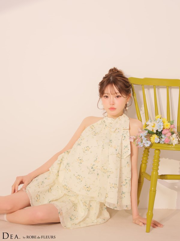 イエロー　モデル：いおり　身長：164cm　着用サイズ：Sサイズ