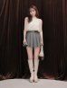 アイボリーxグレー モデル：ゆめ　身長：160cm　着用サイズ：Sサイズ