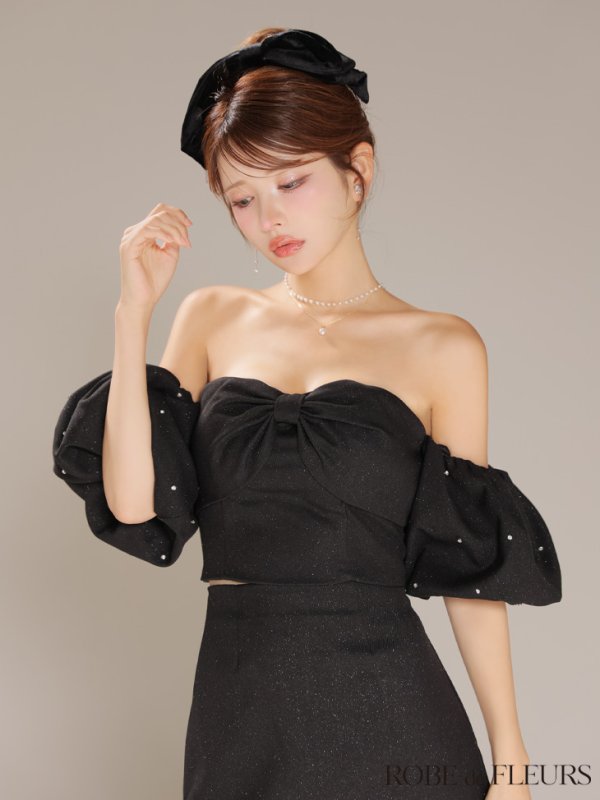 ブラック　モデル：まりん　身長：164cm　着用サイズ：Sサイズ