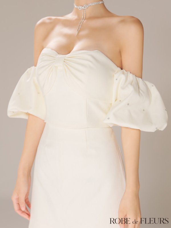 アイボリー　モデル：まりん　身長：164cm　着用サイズ：Sサイズ