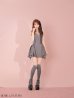 グレー　モデル：まりん　身長：164cm　着用サイズ：Sサイズ