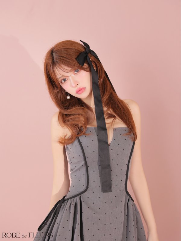 グレー　モデル：まりん　身長：164cm　着用サイズ：Sサイズ