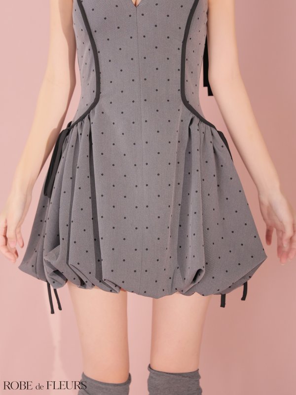 グレー　モデル：まりん　身長：164cm　着用サイズ：Sサイズ