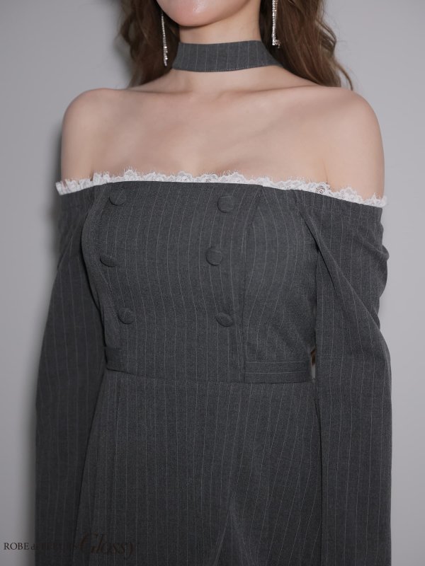 グレー　モデル：しおん　身長：158cm　着用サイズ：Sサイズ