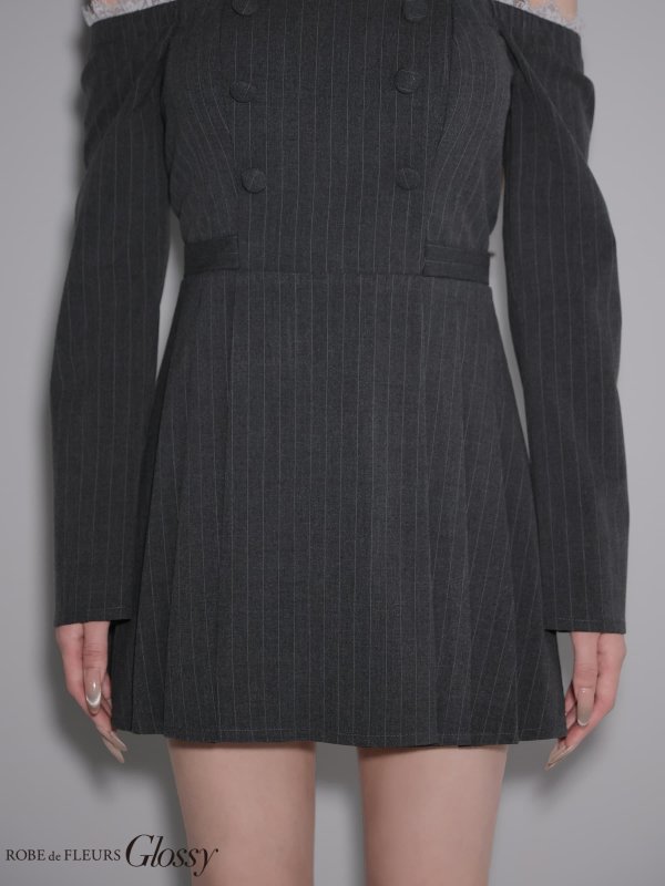 グレー　モデル：しおん　身長：158cm　着用サイズ：Sサイズ