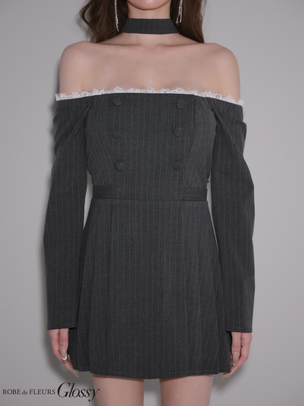 グレー　モデル：しおん　身長：158cm　着用サイズ：Sサイズ