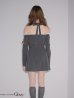 グレー　モデル：しおん　身長：158cm　着用サイズ：Sサイズ