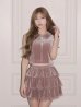 ピンクベージュ　モデル：るり　身長：165cm　着用サイズ：Sサイズ
