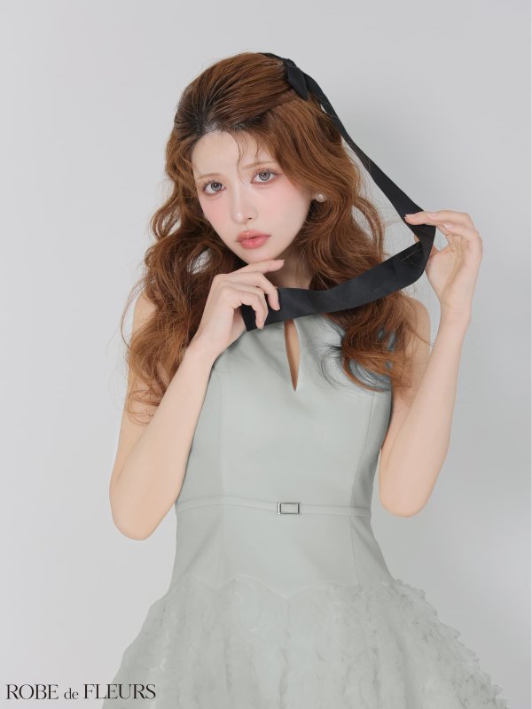 ライトグレー　モデル：まりん　身長：164cm　着用サイズ：Sサイズ