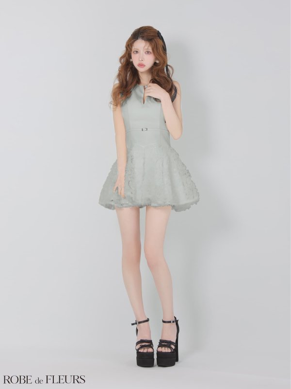 ライトグレー　モデル：まりん　身長：164cm　着用サイズ：Sサイズ