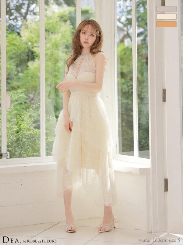 アイボリー モデル：ゆめ　身長：160cm　着用サイズ：Sサイズ