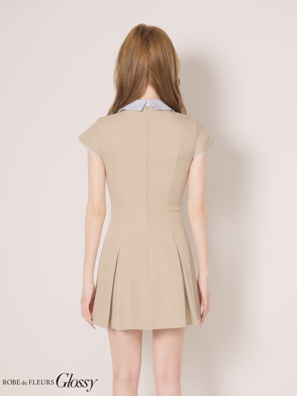 ベージュ　モデル：しおん　身長：158cm　着用サイズ：Sサイズ