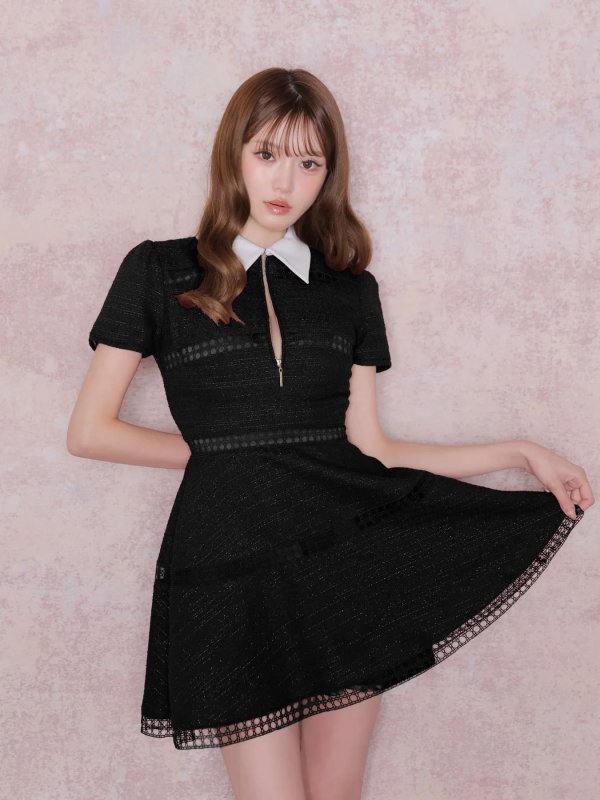 ブラック　モデル：いおり　身長：161cm　着用サイズ：Sサイズ