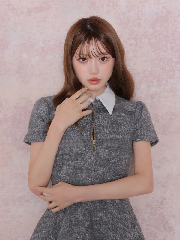 グレー　モデル：いおり　身長：161cm　着用サイズ：Sサイズ