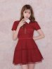 レッド　モデル：いおり　身長：161cm　着用サイズ：Sサイズ