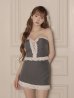 グレー　モデル：まみ　身長：161cm　着用サイズ：Sサイズ