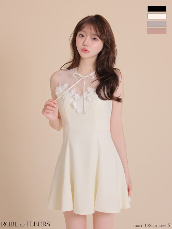 アイボリー　モデル：羽澄まり　身長：158cm　着用サイズ：Sサイズ