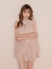 ピンクベージュ　モデル：いおり　身長：161cm　着用サイズ：Sサイズ