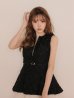 ブラックxアイボリー　モデル：咲希　身長：164cm　着用サイズ：Sサイズ