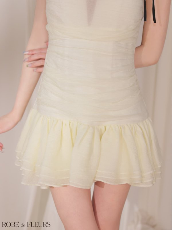 アイボリー　モデル：みみ　身長：162cm　着用サイズ：Sサイズ