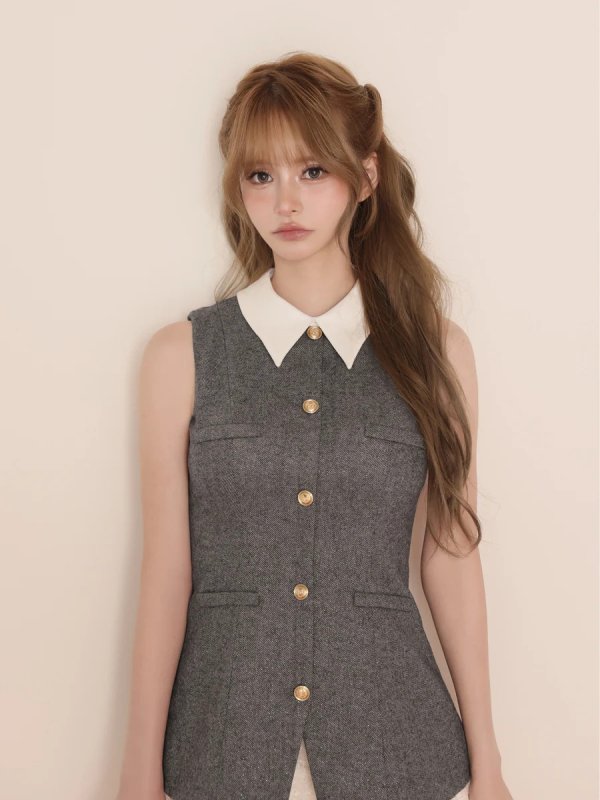 グレー　モデル：咲希　身長：164cm　着用サイズ：Sサイズ