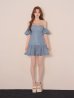 ブルー　モデル：ももか　身長：156cm　着用サイズ：Sサイズ