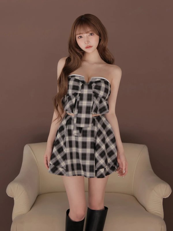 ブラック　モデル：まみ　身長：161cm　着用サイズ：Sサイズ