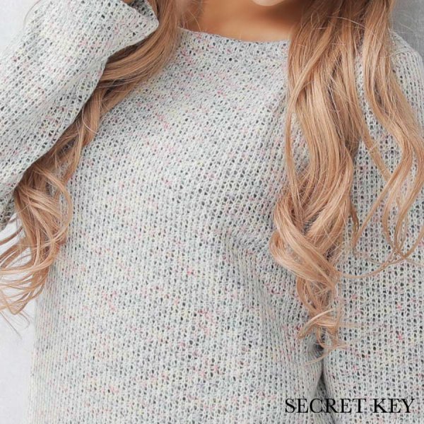 画像5: 【小物SALE】【ルームウェア】ツイード風ニットが肌触り良くて着心地も最高!! ミルキーニットセットアップ[HC02]