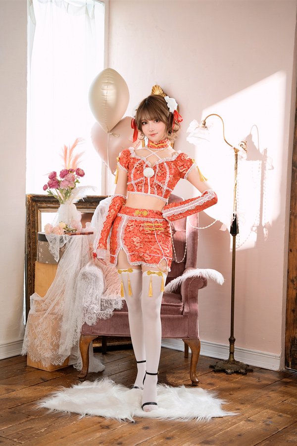 画像3: 【即日発送】ロマンスジッパーチャイナ【マリームーン】【ハロウィンコスプレ6点セット】【フリーサイズ/2カラー】[HC03]