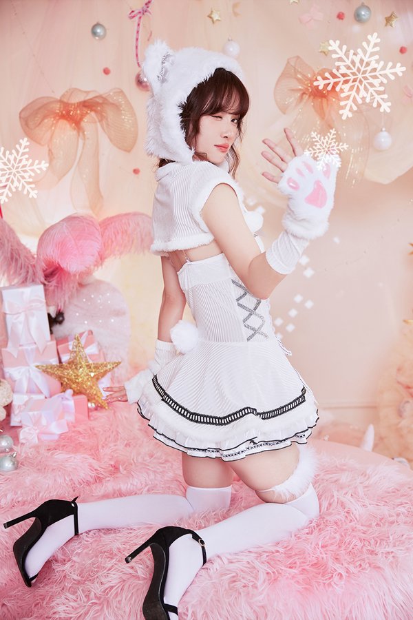 画像9: 【即日発送】【クリスマスコスプレ8点セット】【Malymoon/マリームーン】リブ&ベアサンタ【フリーサイズ/2カラー】[YMT]