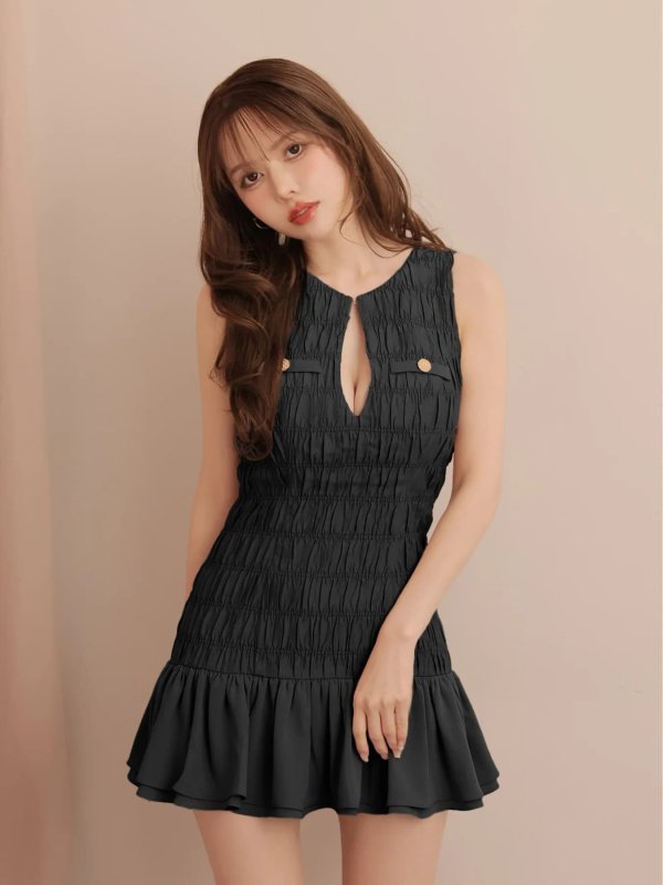 ブラック　モデル：ゆめ　身長：161cm　着用サイズ：Sサイズ