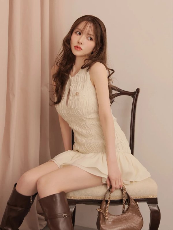 アイボリー　モデル：ゆめ　身長：161cm　着用サイズ：Sサイズ
