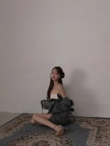 アウター+ミニドレス セット購入特典【￥1.000 OFF】【予約商品/10月下旬発送予定】【brille/ブリエ】【ROBE de FLEURS/ローブドフルール】Ruelle de Brille Short Trench Coat/ ロングスリーブ/ 襟付き/ 2way/ ツイル/ ベルト/ ショート丈/ トレンチコート/ アウター[OF8]