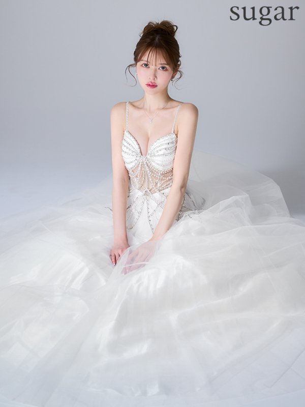 ホワイト　モデル：ゆめ　身長：160cm　着用サイズ：Sサイズ