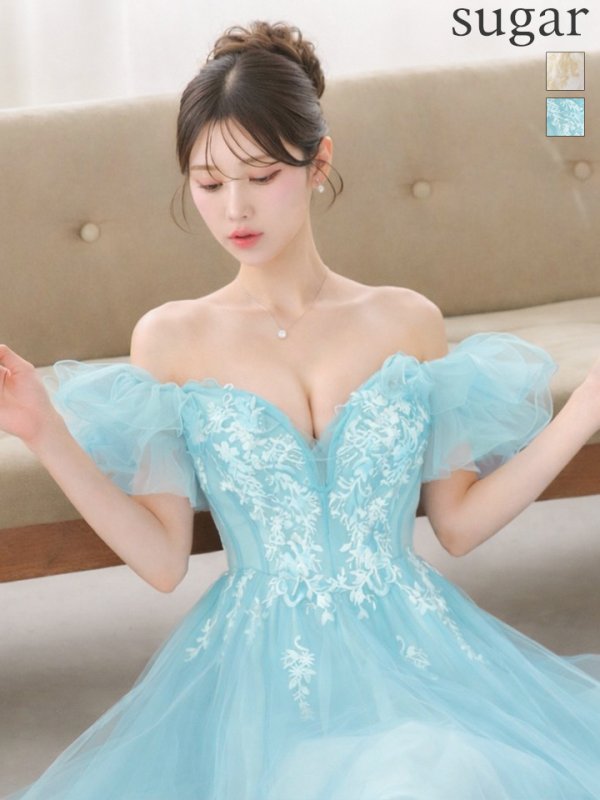 ブルー　モデル：るりぴ　身長：165cm　着用サイズ：Sサイズ