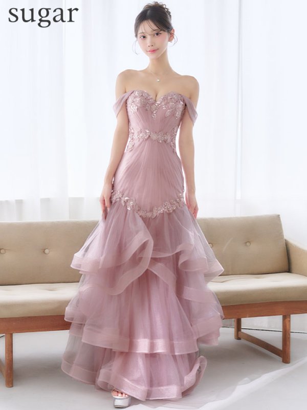 ピンクベージュ　モデル：るりぴ　身長：165cm　着用サイズ：Sサイズ