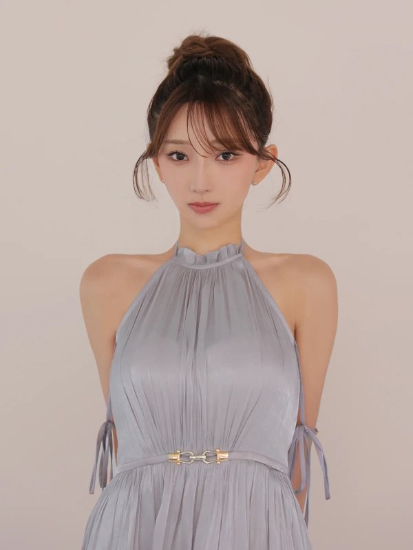 ブルーグレー　モデル：はな　身長：159cm　着用サイズ：Sサイズ